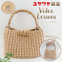 【動画付き】 編み物キット 『キラリナ奈緒子デザイン バンブーミニバッグ ストロー yz-03MHY』
