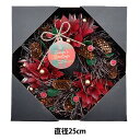 リース 完成品 『完成リース 直径25cm ポインセチアレッド 660-065』 SG Wonder zone