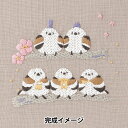 刺しゅうキット 『Chicchi シマエナガさんのひなまつり JPT102』 DMC ディーエムシー
