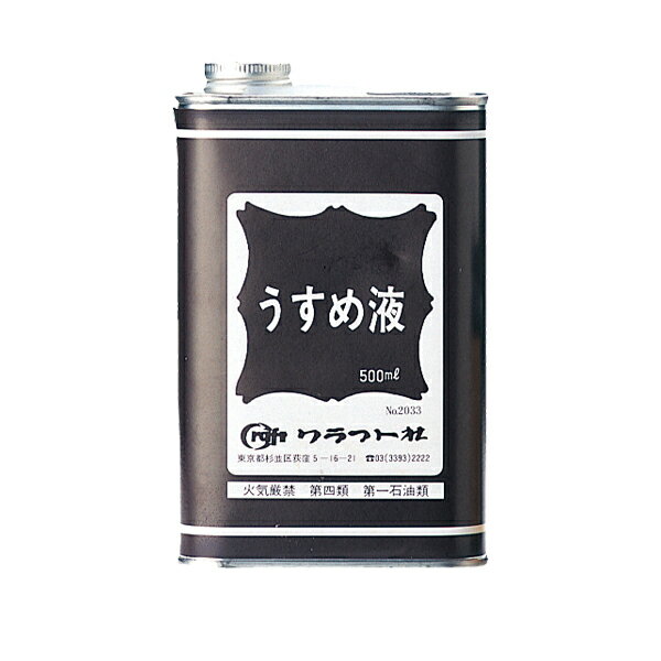塗料 『うすめ液 500ml』 LEATHER CRAFT クラフト社