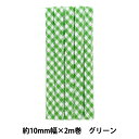 バイアステープ 『ギンガムバイアス 6番色 グリーン CP238』