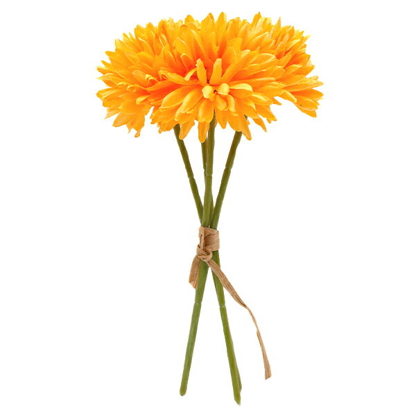 造花 シルクフラワー 『フラワーピック ボンボンピック オレンジ 735-5』 【ユザワヤ限定商品】