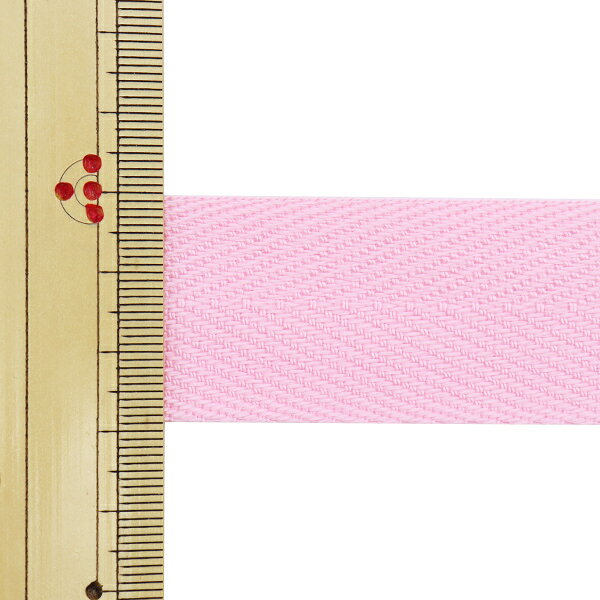 【数量5から】 手芸テープ 『杉綾テープ 幅3cm #502 ピンク』 yuzawaya-10193444 ユザワヤ サンプル画像2