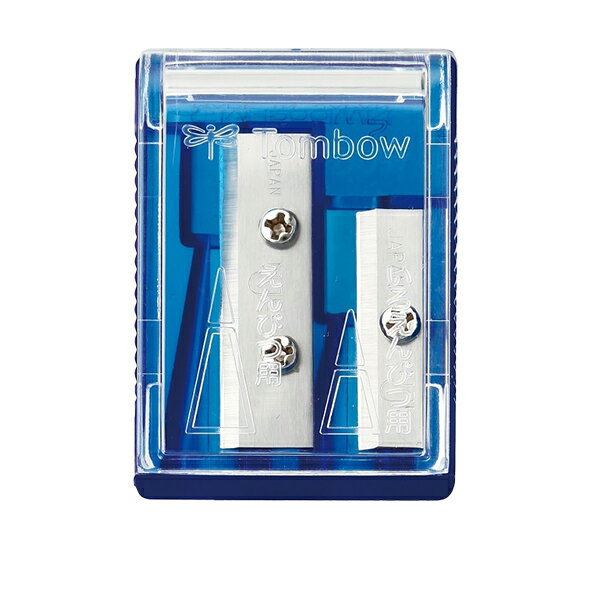 鉛筆削り 『ミニ削り器 Wシャープナー クリアブルー パック KSA-121A』 Tombow トンボ鉛筆