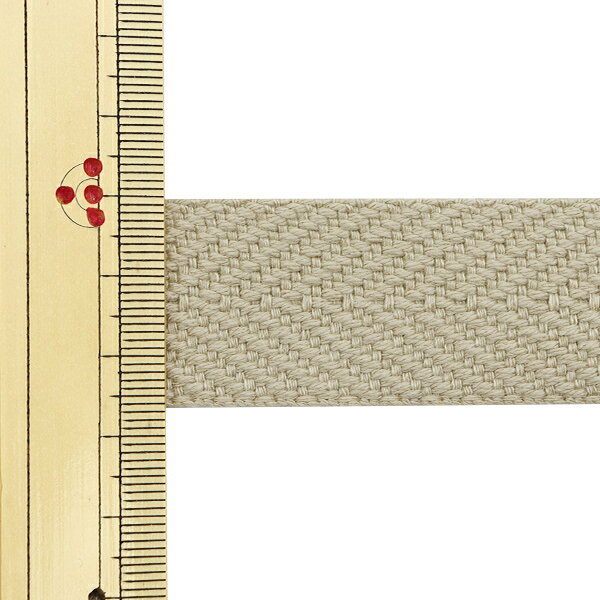 【数量5から】 手芸テープ 『太綾テープ 25mm #523 ベージュ』 【ユザワヤ限定商品】 yuzawaya-10210469 ユザワヤ サンプル画像2