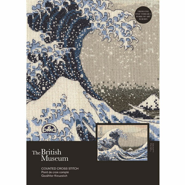 輸入刺しゅうキット 『Katsushika Hokusai - The Great Wave (葛飾北斎 「神奈川沖浪裏」) BL1145 73』 DMC ディーエムシーのサムネイル