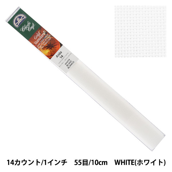 hイz wGold Standard Aida (AC[ ) 14JEg 55 WHITE (zCg) GD1436BX-6750x DMC fB[GV[