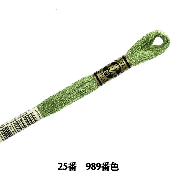 刺しゅう糸 『DMC 25番刺繍糸 989番色』 DMC ディーエムシー