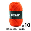 【10玉セット】毛糸 『QUEEN ANNY(クイーンアニー) 103番色』 Puppy パピー【まとめ買い・大口】