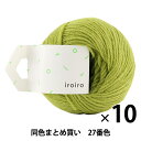 【10玉セット】毛糸 『iroiro(いろいろ) 27番色 新茶』 DARUMA ダルマ 横田【まとめ買い・大口】