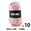 【10玉セット】毛糸 『QUEEN ANNY(クイーンアニー) 970番色』 Puppy パピー【まとめ買い・大口】