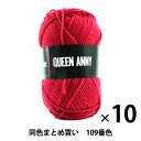 【10玉セット】毛糸 『QUEEN ANNY(クイーンアニー) 109番色』 Puppy パピー【まとめ買い・大口】