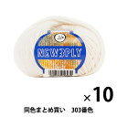 【10玉セット】秋冬毛糸 『NEW 3PLY(ニュースリープライ) 303(アイボリ)番色』 Puppy パピー【まとめ買い・大口】