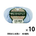 【10玉セット】秋冬毛糸 『NEW 4PLY(ニューフォープライ) 405番色』 Puppy パピー【まとめ買い・大口】