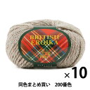 【10玉セット】毛糸 『BRITISH EROIKA(ブリティッシュエロイカ) 200番色』 Puppy パピー【まとめ買い 大口】