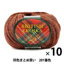 【10玉セット】毛糸 『BRITISH EROIKA(ブリティッシュエロイカ) 201番色』 Puppy パピー【まとめ買い 大口】