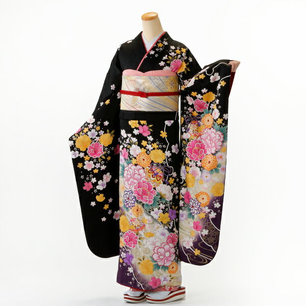 【楽天市場】【レンタル】【成人式】振袖 フルセット Lサイズ 花柄 ...