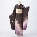 【中古】【購入品】振袖 フルセット Sサイズ 花柄 紫系 成人式 リユース 状態:A 販売 結婚式 卒業式 結納 着物