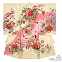 ブラックフライデーPT5倍! 【レンタル】産着 お宮参り 着物 女の子 黄色 花車 毬 初着 祝着 長襦袢 熨斗目 掛け着物 祝い着 ベビー レンタル着物 (5...