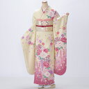 【レンタル】【成人式期間外】振袖 フルセット Lサイズ 花柄 からし・黄系 状態:A 振袖フルセット 成人式 結婚式 卒業式 結納 リユース レンタル着物 (5...