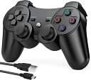 PS3 ワイヤレス 対応 コントローラー Bluetooth ワイヤレス振動機能 PS3 ワイヤレス対応コントローラー 人間工学 高耐久ボタン コントローラー ワイヤレス コントローラー Bluetooth接続