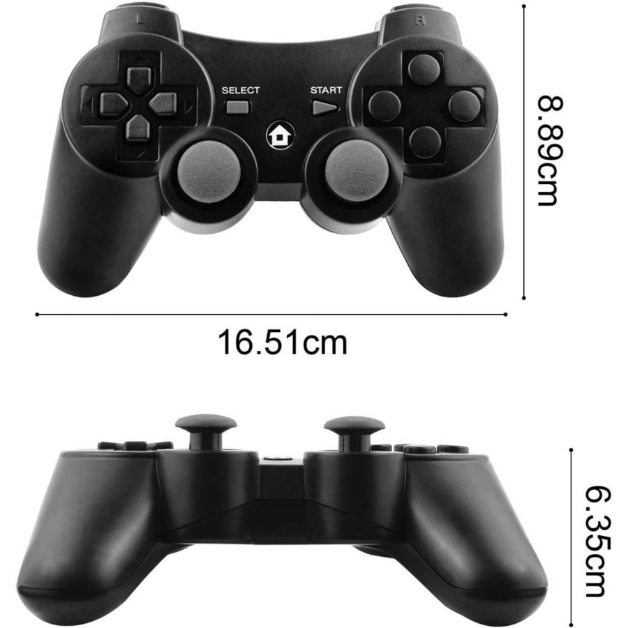 【送料無料】PS3 コントローラー ワイヤレス 無線 ゲームパッド 振動機能 人間工学 USB ケーブル 6軸リモートゲームパッド 充電式 USB 3