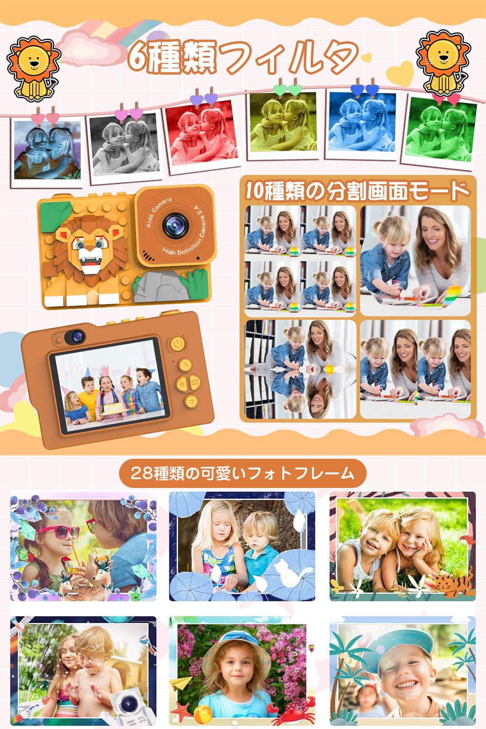 ������ӥ塼����ŵ�� ���å������ �Ҷ��ѥ���� �ڥ��ꥹ�ޥ��ץ쥼��ȡ� �ȥ������ �Ѥ��� 4800������ 1080P HD ư�襫��� �ǥ����륫��� 2.4�����IPS����� 8�ܥ����� �����ޡ����� �����굡ǽ 32GB�������� �ΰ��� ������� �Ҷ����� �������ץ쥼���