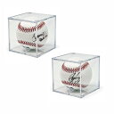野球ボールケース サインボールケース 2個セット UVカット仕様 アクリル製 硬式/軟球野球ボール対応 コレクションケース ディスプレイケース 記念グッズ 野球グッズ 劣化 変色を防止する