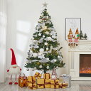 クリスマスツリー 150cm 180cm 210cm christmas tree クリスマスツリーセッ 高濃密度 枝数450本 10mLED飾りライト付き 7...