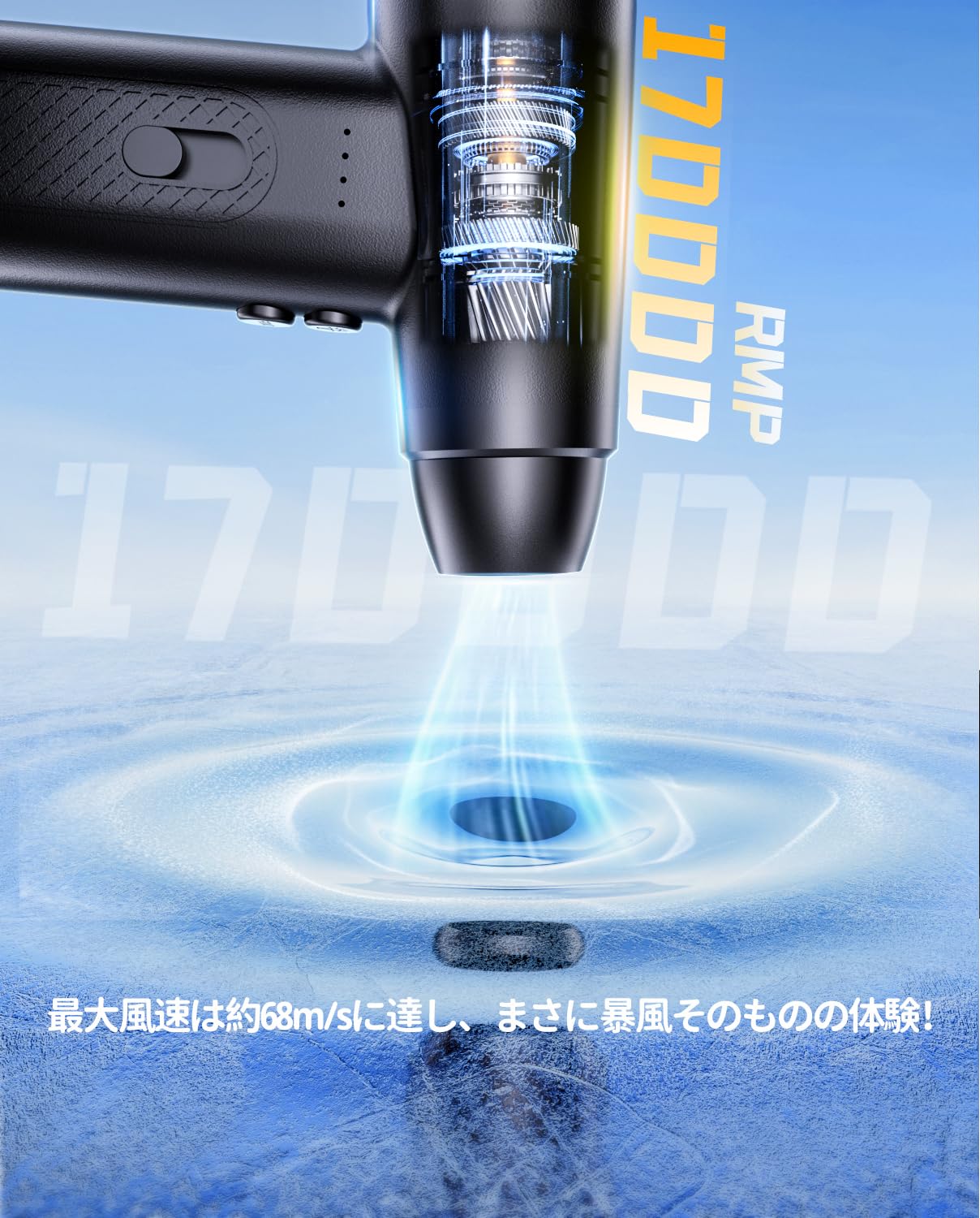 「2025年革新版 超強力 小型 多用途」エアダスター 電動エアダスター ブロワー 超...