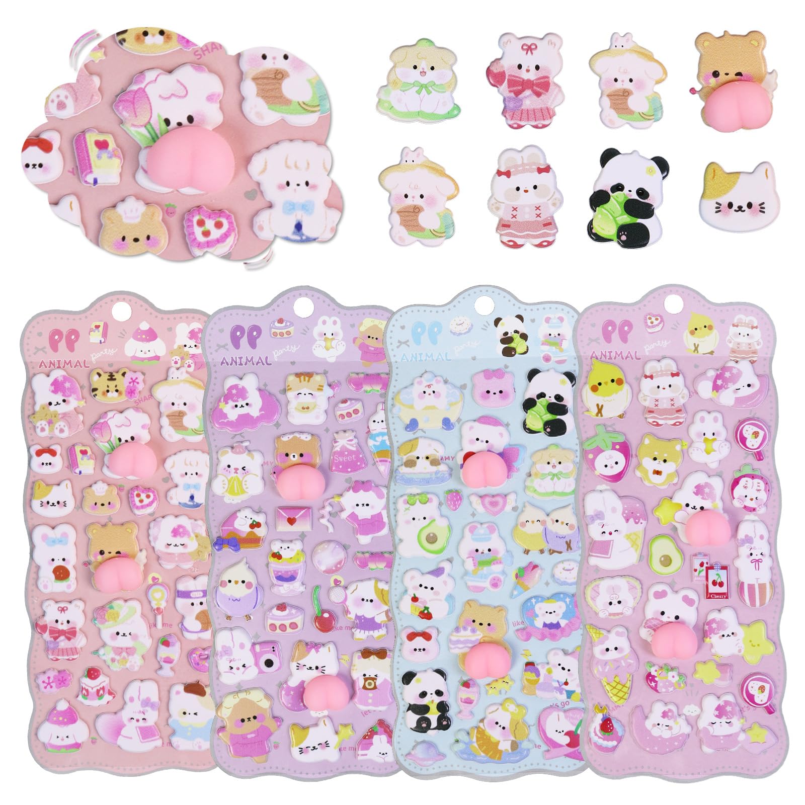 �פˤפˤ����ꥷ���� 4 �祻�å� 3D Ω�� �������ѥ��ưʪ����� �������ȥ쥹��� ��Ģ�ǥ� DIY �Ҷ����� ���եȥץ쥼���