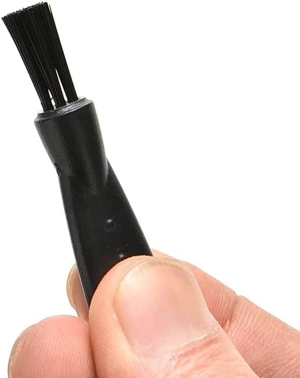 10個の電気シェーバークリーニングブラシ、多機能トリマークリーニングブラシ滑り止めトリマーブラシシェーバーアクセサリー(黒)