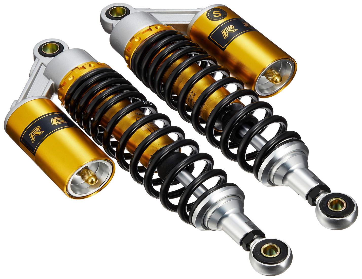 バイクパーツセンター オートバイ対応 リアサスペンション RCリアショック Sタイプ 黒色 501005