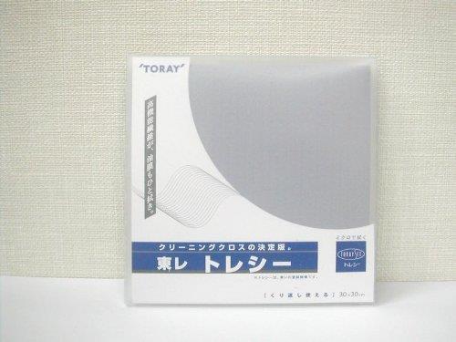 東レ TORAY クリーニングカラークロス トレシー スマホ タブレット 画面拭き 30cm 30cm グレー 2173