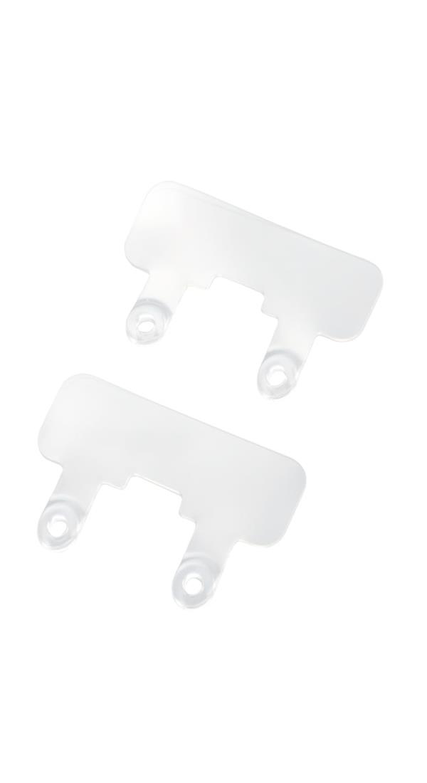 エレコム スマホ ストラップ ストラップホルダー 2口タイプ 2枚入り 耐久力UP 耐荷重5kg 金属レス 透明 クリア P-STHD2PCR