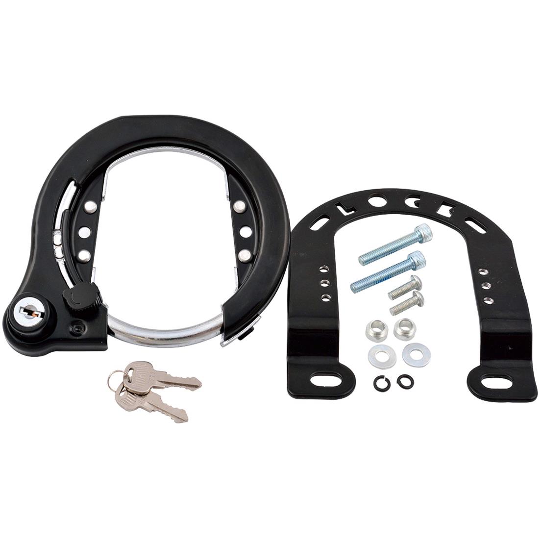 ゴリン(GORIN) CTB・MTB シリンダー式リング錠 Vブレーキ用 ブラック GR-920-K