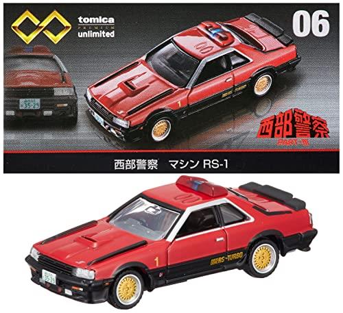 スタイル：06 西部警察 マシン RS-1◆商品名：タカラトミー 『 トミカプレミアム unlimited 06 西部警察 マシン RS-1 』 ミニカー 車 おもちゃ 6歳以上 箱入り 玩具安全基準合格 STマーク認証 TOMICA TAKARA TOMY原産国:ベトナム梱包サイズ:5.0×20.0×12.0(Cm)色:赤商品モデル番号:4904810179245説明 商品紹介 商品紹介 トミカプレミアムunlimitedに西部警察マシンRS-1が登場!右ドア開閉/サスペンショントミカプレミアムunlimitedとは、映画やドラマ、コミックといったさまざまなシーンに登場し、その魅力あふれる活躍が鮮烈に思い出されるクルマを、専用の金型を用いた造形や細部に渡る塗装で最大限に再現したトミカです。かつてトミカで遊んでいた大人だけでなく作品のファンも、手にとって楽しむことができる∞(むげん)の可能性を秘めた大人がアツくなれるトミカシリーズです。 安全警告 特になし