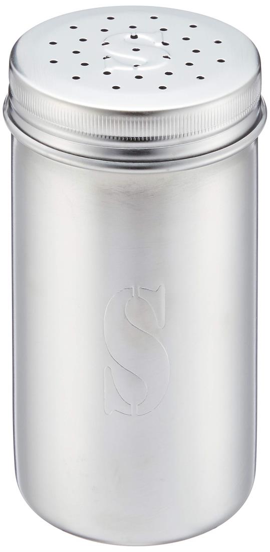 遠藤商事 業務用 調味缶 ジャンボ S缶 (しお) 調味料入れ 18-8ステンレス 日本製 BTY05002