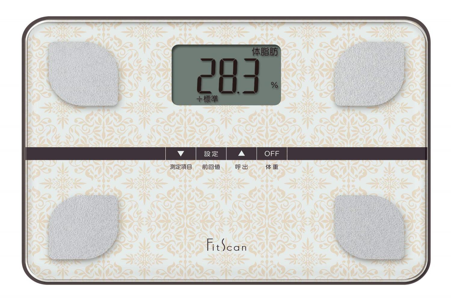タニタ 体重計 体組成計 FS-103 WH 自動認識機能付き ホワイト W29.7xH2.5xD21cm