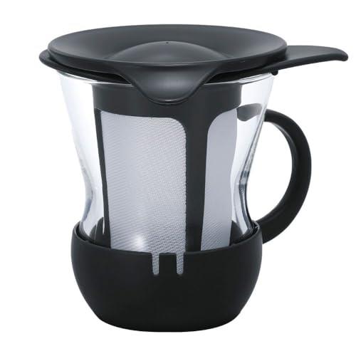 HARIO(ハリオ) ワンカップ ティーマグ 1杯用 200ml ブラック ワンカップ ティー 日本製 OTMH-1B