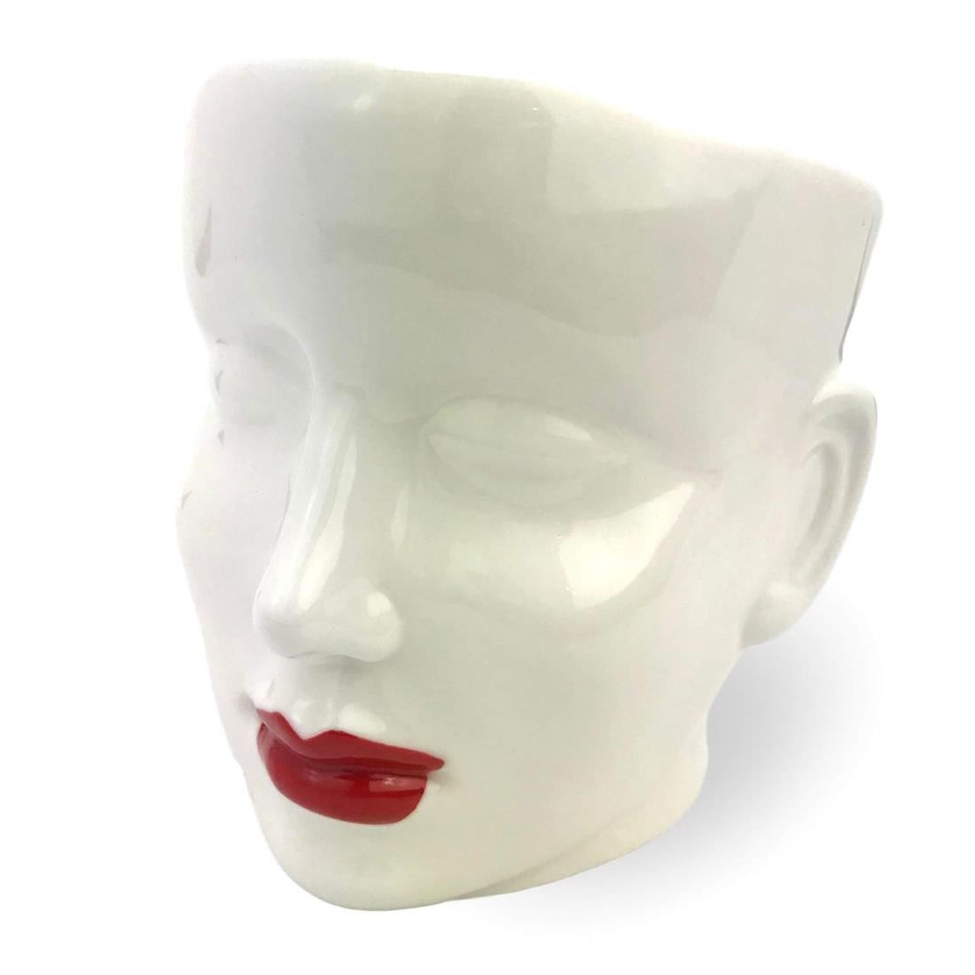 おもしろ食器人面丼 13.6cm WOMEN SAN3402