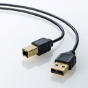 サンワサプライ 極細USBケーブル(USB2.0 A-Bタイプ・ブラック・1m) KU20-SL10BKK