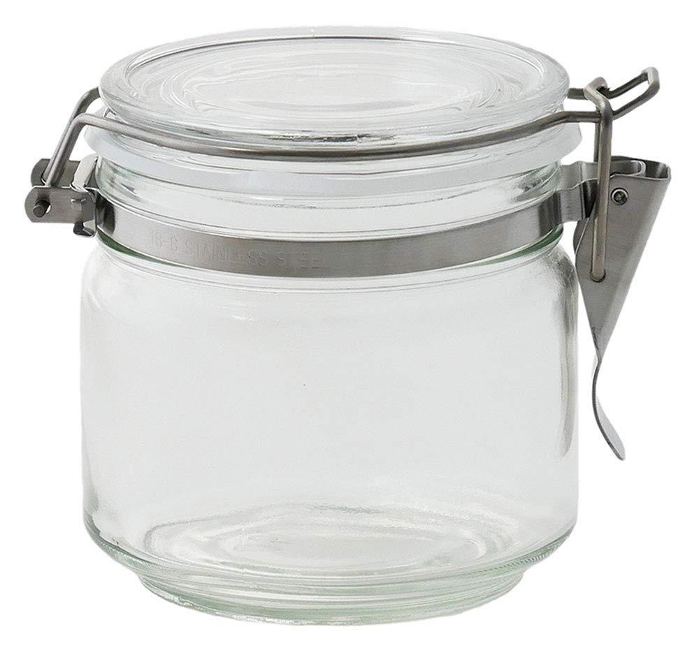 アデリア(ADERIA) キャニスター 保存瓶 抗菌密封保存容器 550ml 果実酒瓶/ガラス瓶/梅瓶/密閉容器 M-6687