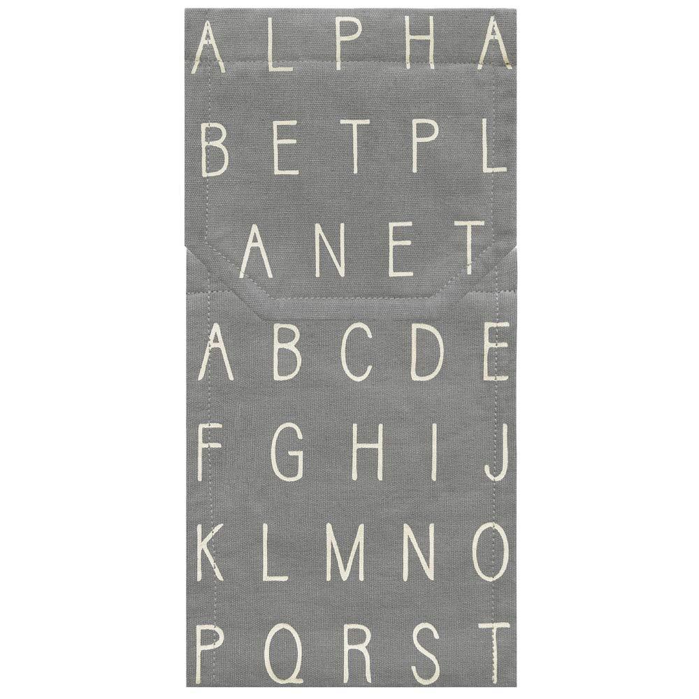 オカトー(Okato) ペーパーホルダーカバー アルファベット グレー 36.5×17cm Saltoru・