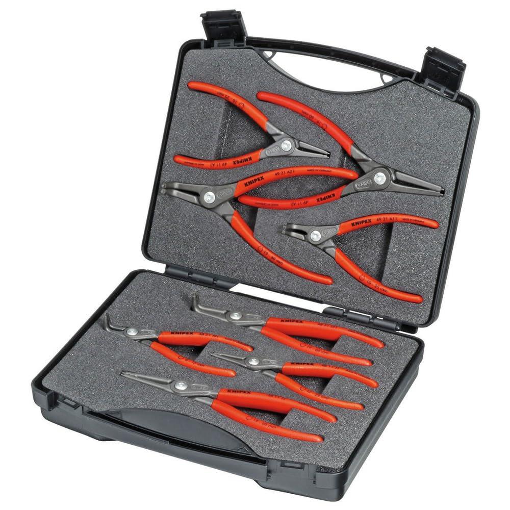 クニペックス KNIPEX 8本組 精密スナップリングプライヤーセット 002125