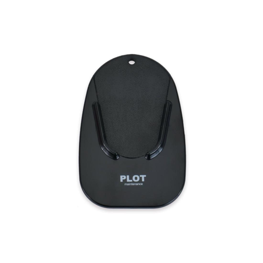 プロトメンテナンス(PLOT) バイク用 サイドスタンドパッド ブラック 持ち運び コンパクト 床の傷防止 PGR0023