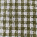 HEMP SHOWラミー麻100% ちょま からむし生地 チェック柄 接触冷感 布地 服地 340gsm中厚 敷きパッド シーツ 手芸用 ⁽緑) (...