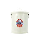 ダルトン(Dulton) ミニガベージカンSサイズ 3.5L アイボリー ゴミを入れる物こそ綺麗だと思う物を使いたい ふた付きゴミ箱 ブリキ缶 高さ240mm 直径185mm 100-105-IVS(3)