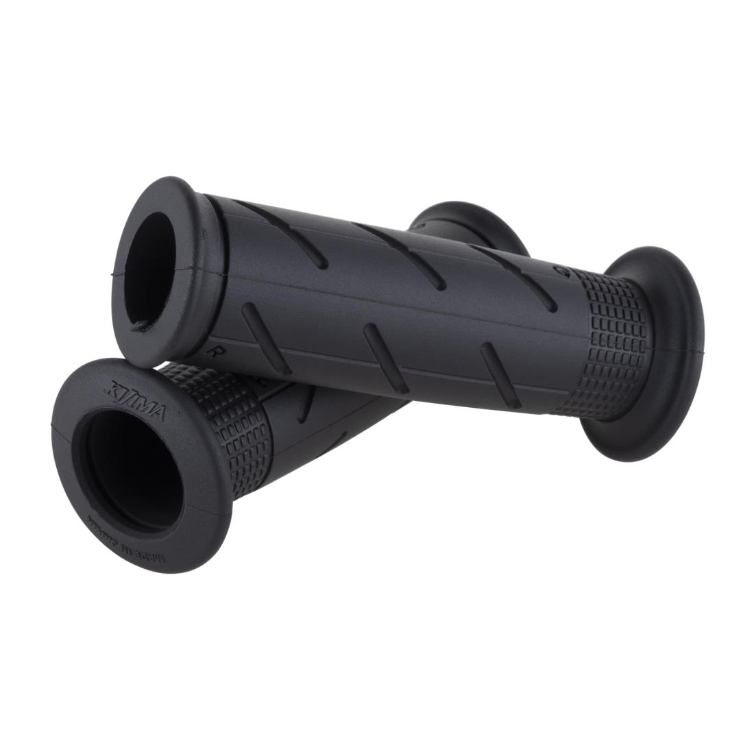 キジマ(Kijima) バイクパーツ グリップ ドクターミニ ラバー製 110mm φ22.2mm 貫通タイプ 汎用 ブラック 201-6806