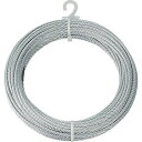 トラスコ中山(TRUSCO) メッキ付ワイヤーロープ Φ6mmX10m CWM-6S10